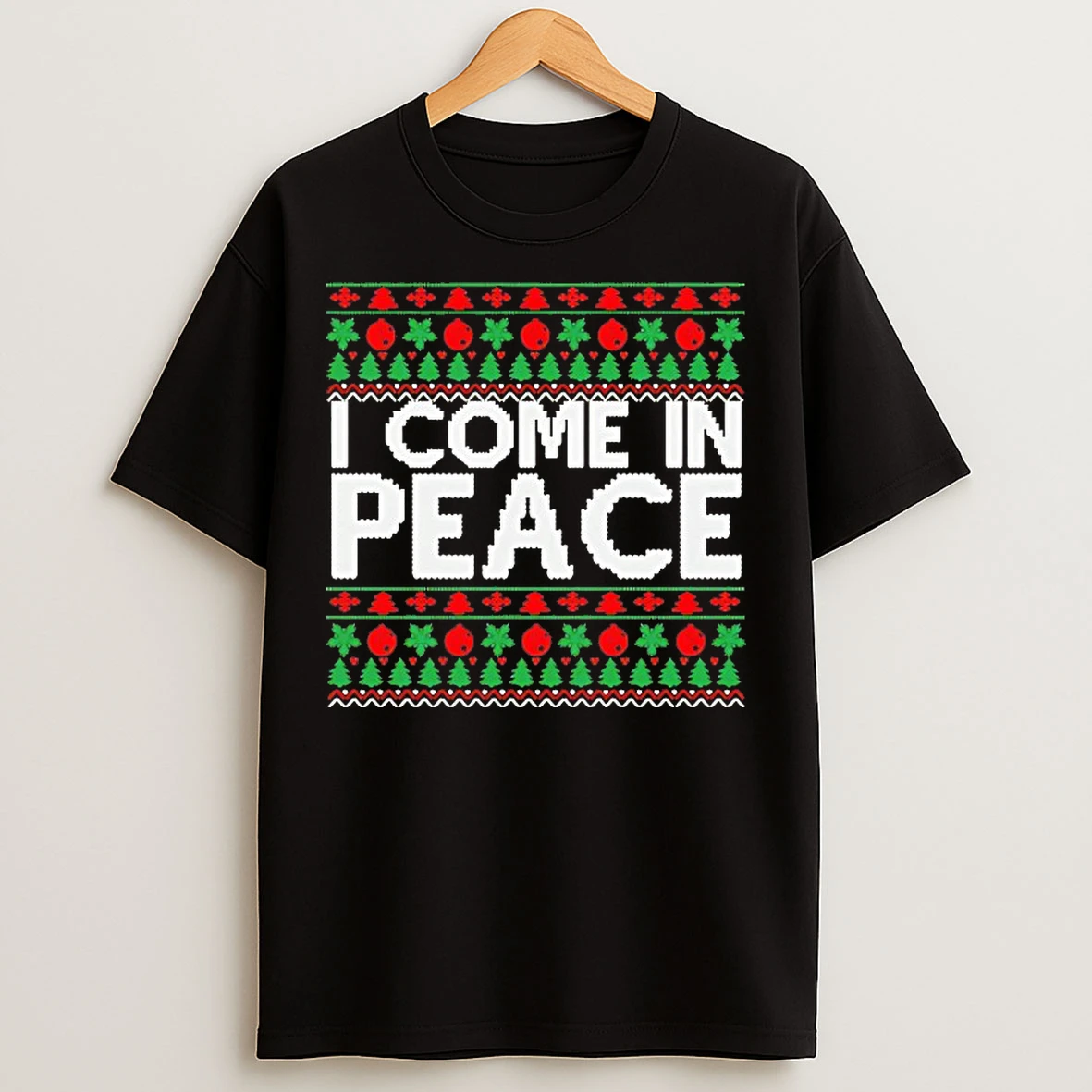 Classic I Come In Peace Christmas T Shirts