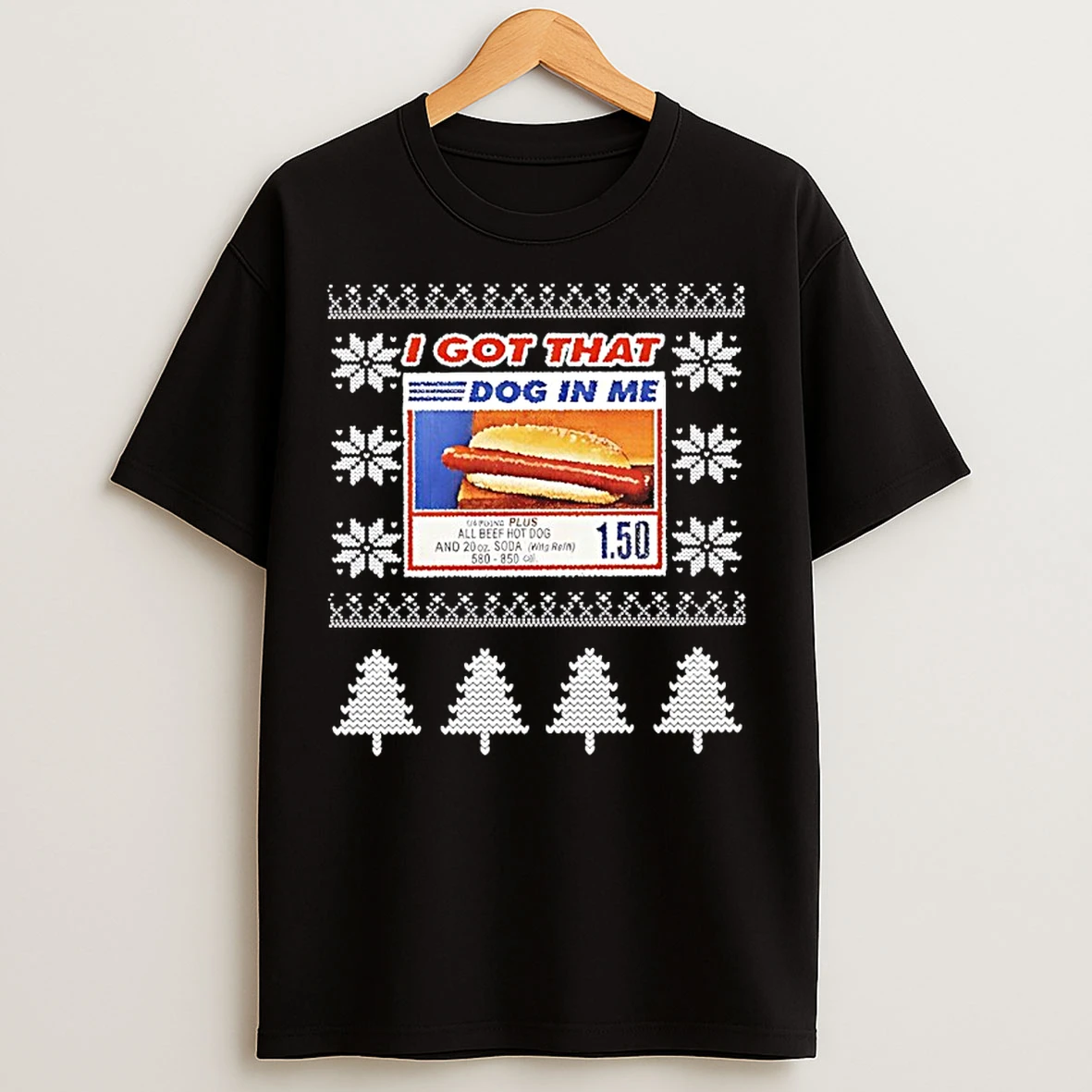 Classic I Got That Dog In Me Hotdog Ugly Christmas 2025 T Shirts