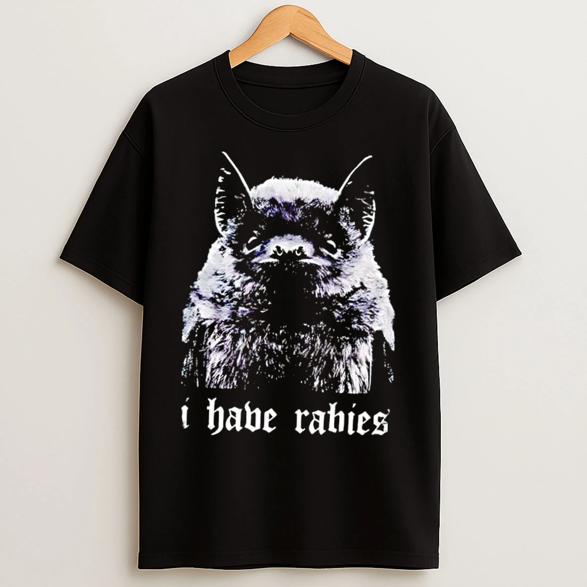 Classic I Have Rabies Bat Retro T Shirts