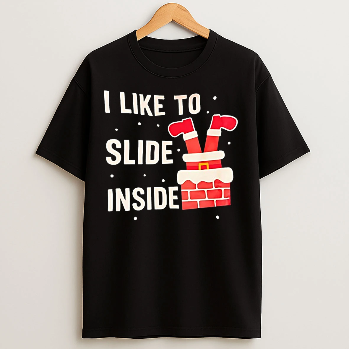 Classic I Like To Slide Inside Christmas T Shirts
