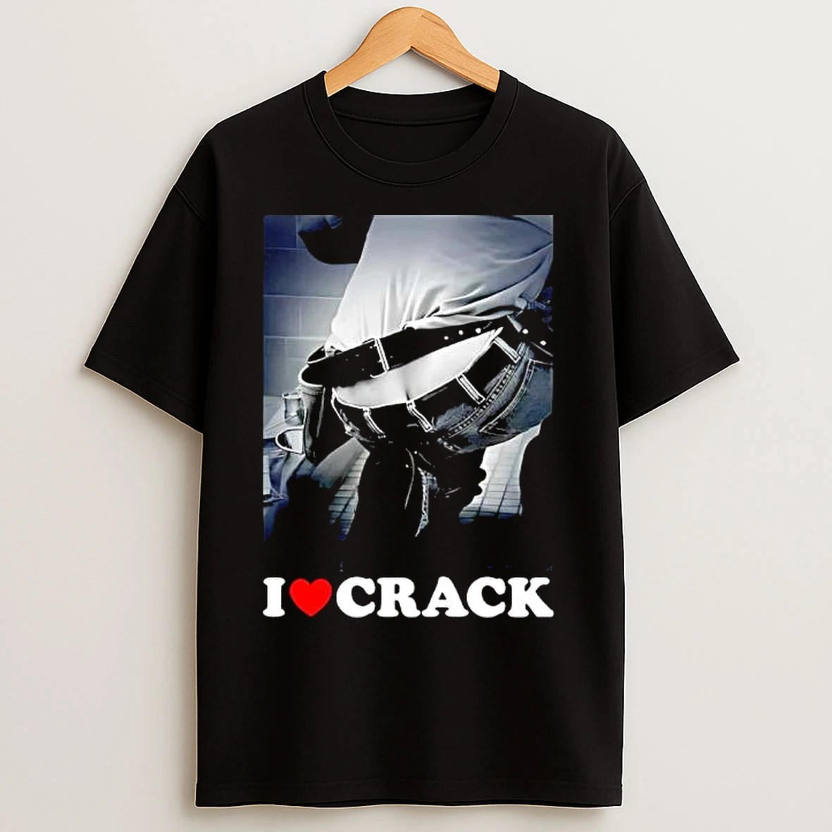 Classic I Love Crack Graphic T Shirts