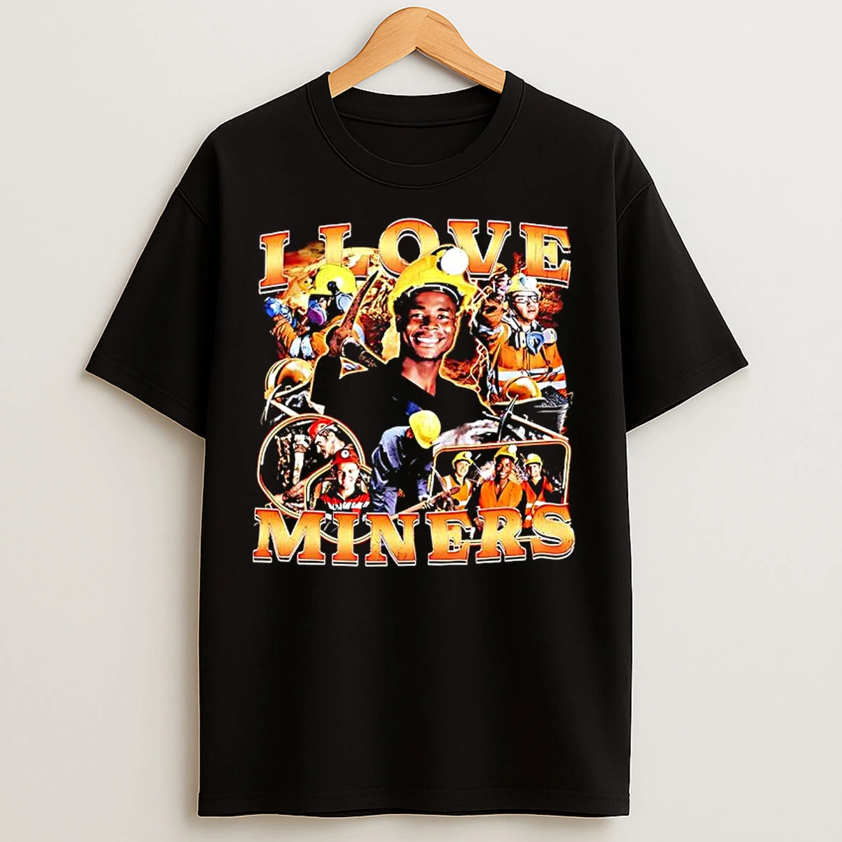 Classic I Love Miners The Man Graphic T Shirts