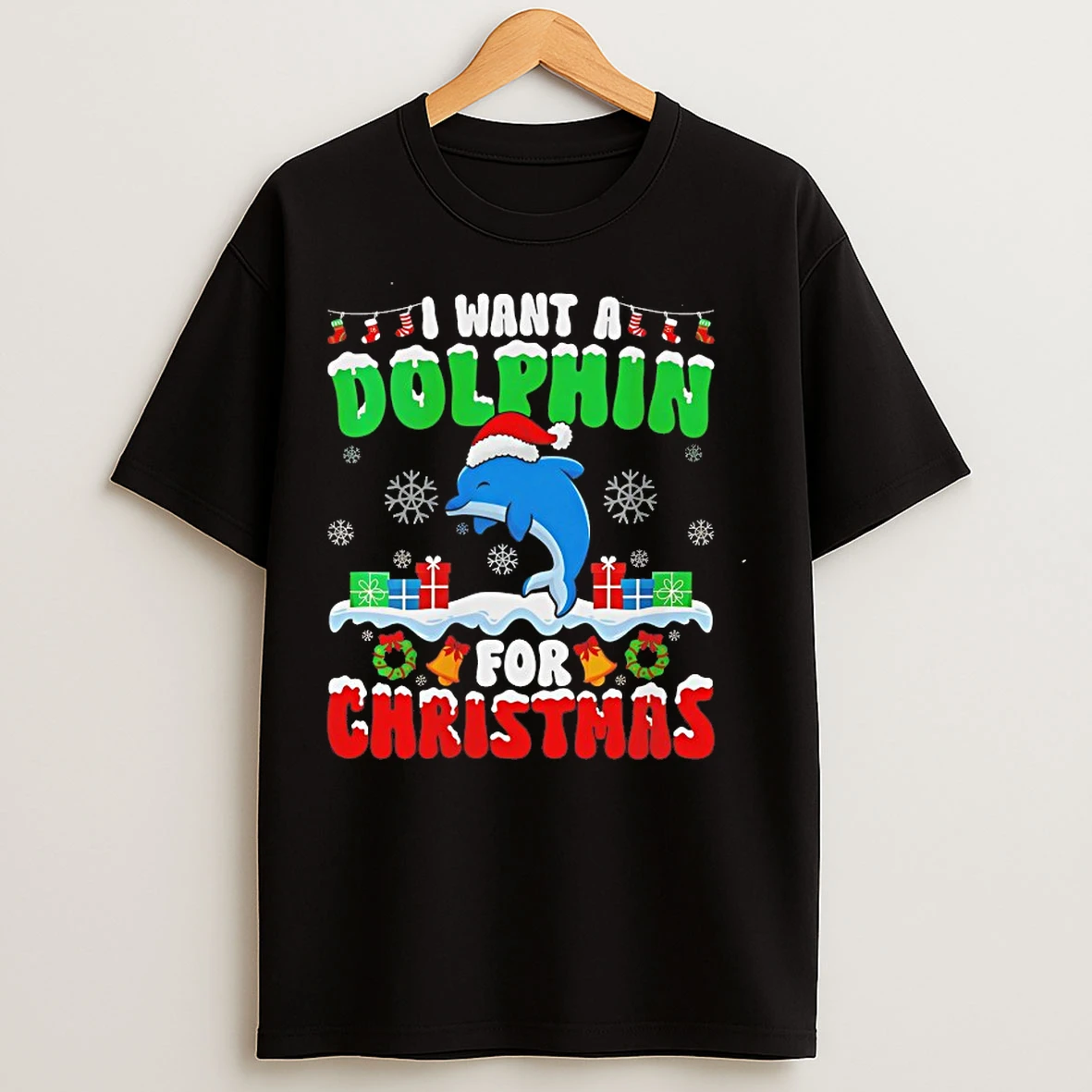 Classic I Want A Dolphin For Christmas 2025 T Shirts
