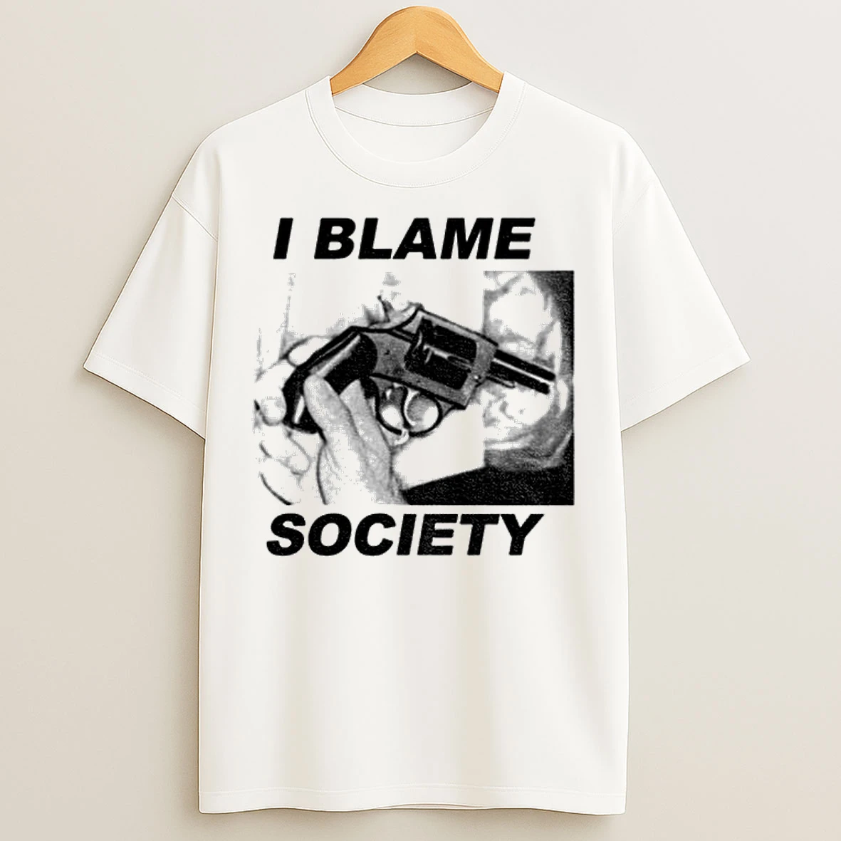 Classic I Blame Society Vintage T Shirts