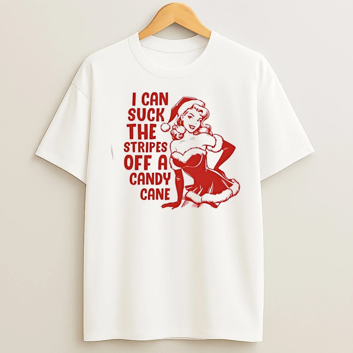 Classic I Can Suck The Stripes Off A Candy Cane Christmas T Shirts
