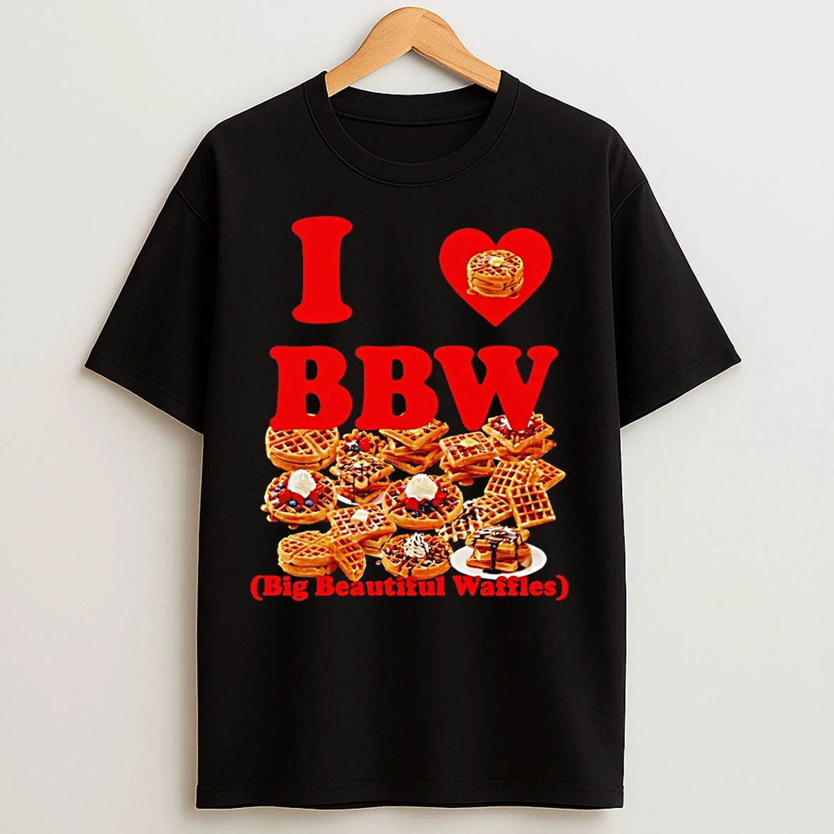 Classic I Love Bbw Big Beautiful Waffles T Shirts