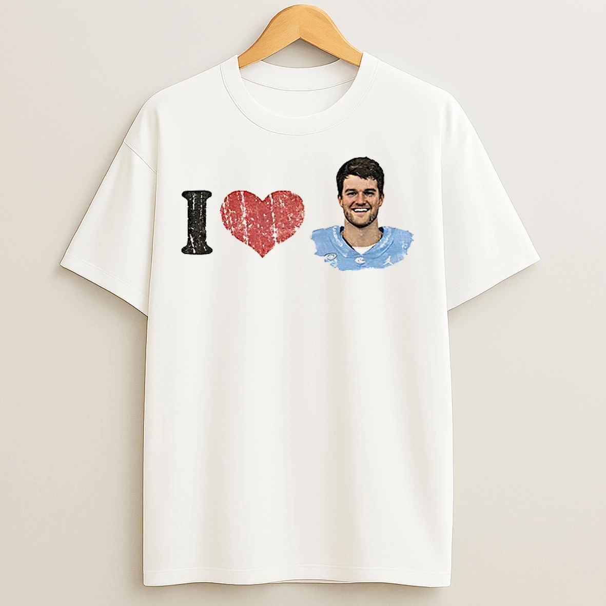 Classic I Love Drake Maye New England Patriots Vintage T Shirts