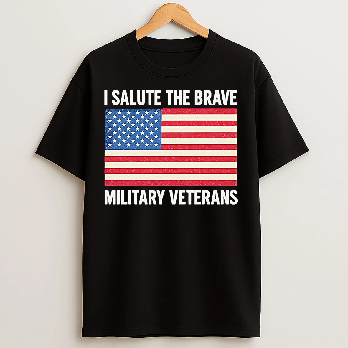 Classic I Salute The Brave Military Veterans T Shirts