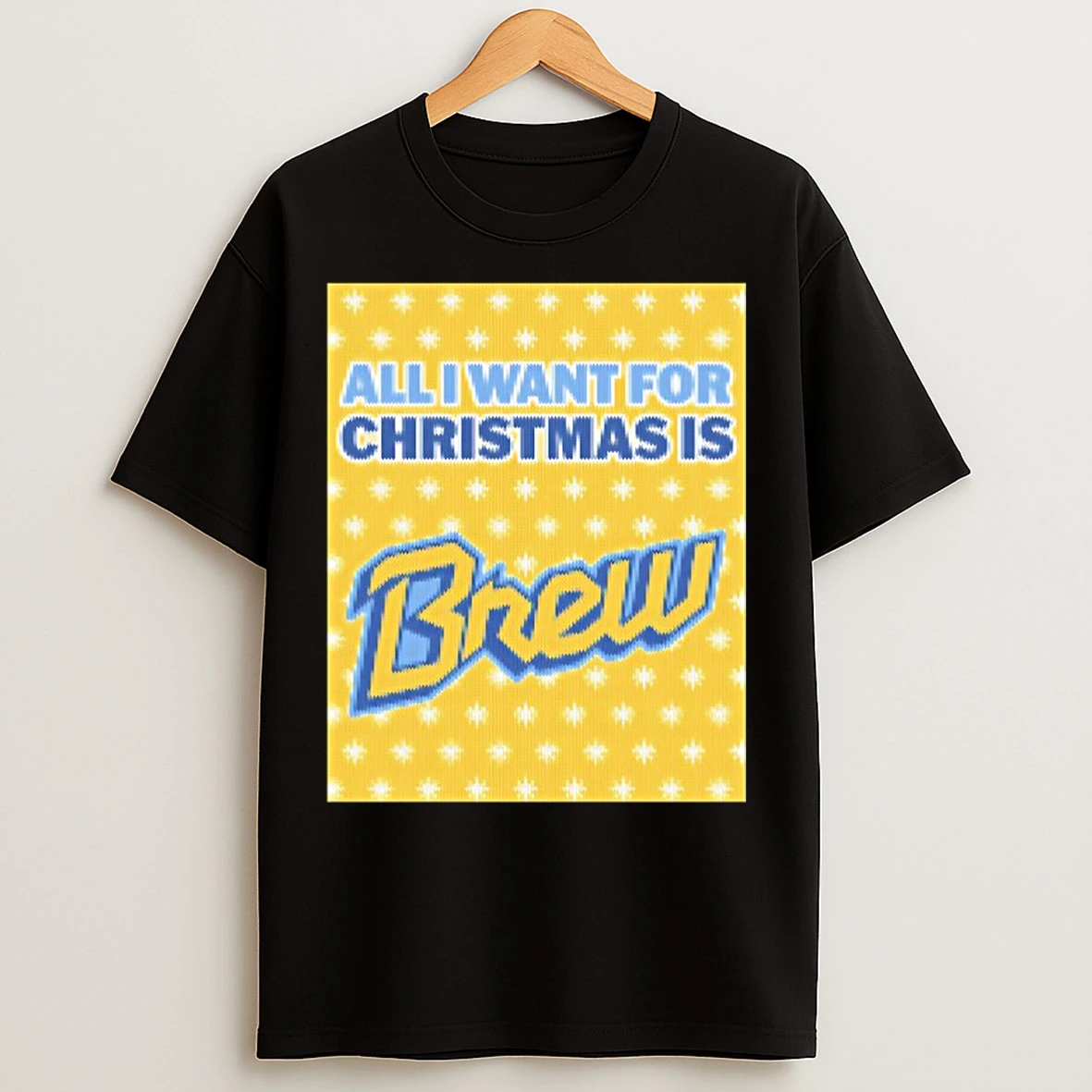 Classic I Want For Christmas Is Brew Baseball Ugly T Shirts