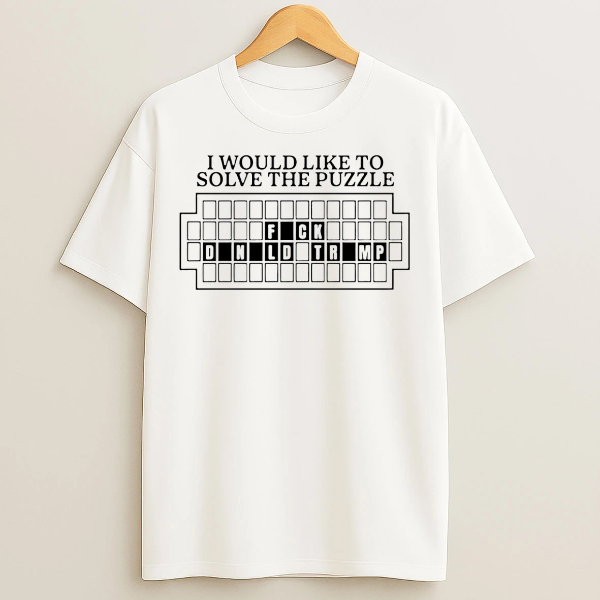 Classic I Would Like To Solve The Puzzle Wheel Of Fortune T Shirts