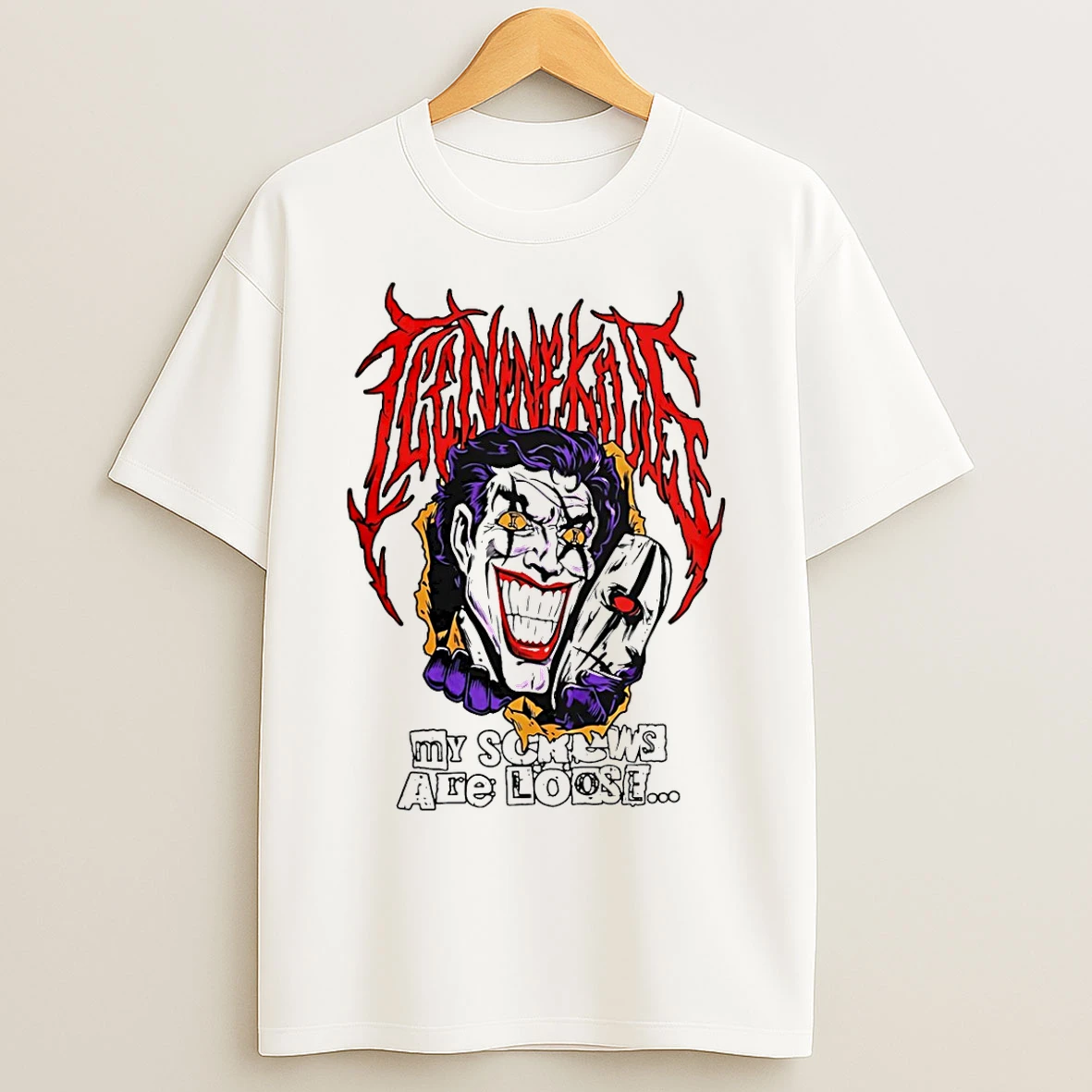 Classic Ice Nine Kills Screw Loose Joker T Shirts