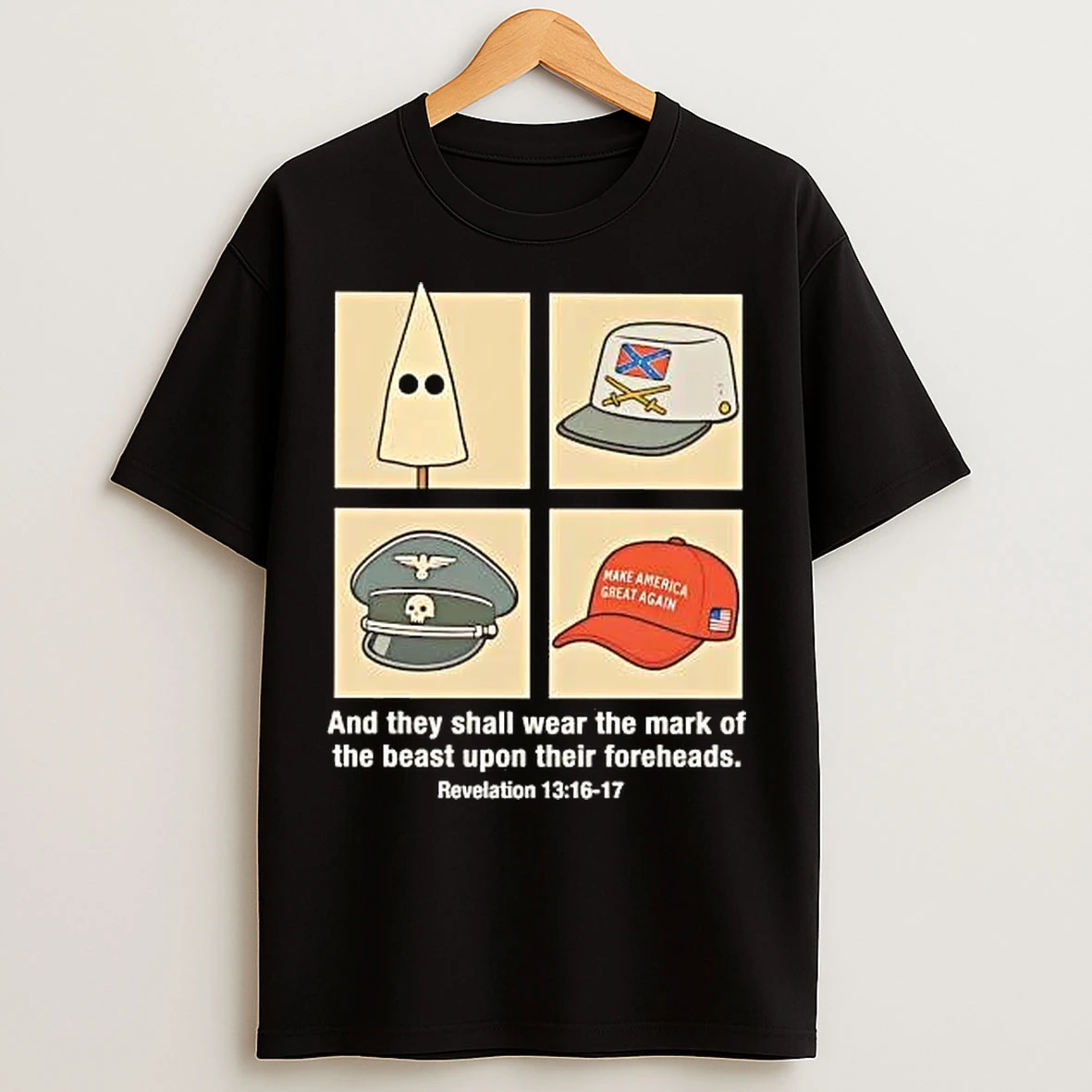 Classic Ice Fascism Kkk Maga And They Shall Wear The Mark Of The Beast T Shirts