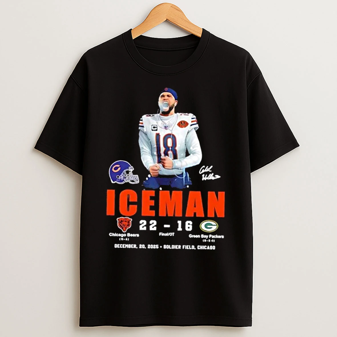 Classic Iceman 18 Good Better Best Chicago Bears Vs Green Bay Packers Signature T Shirts