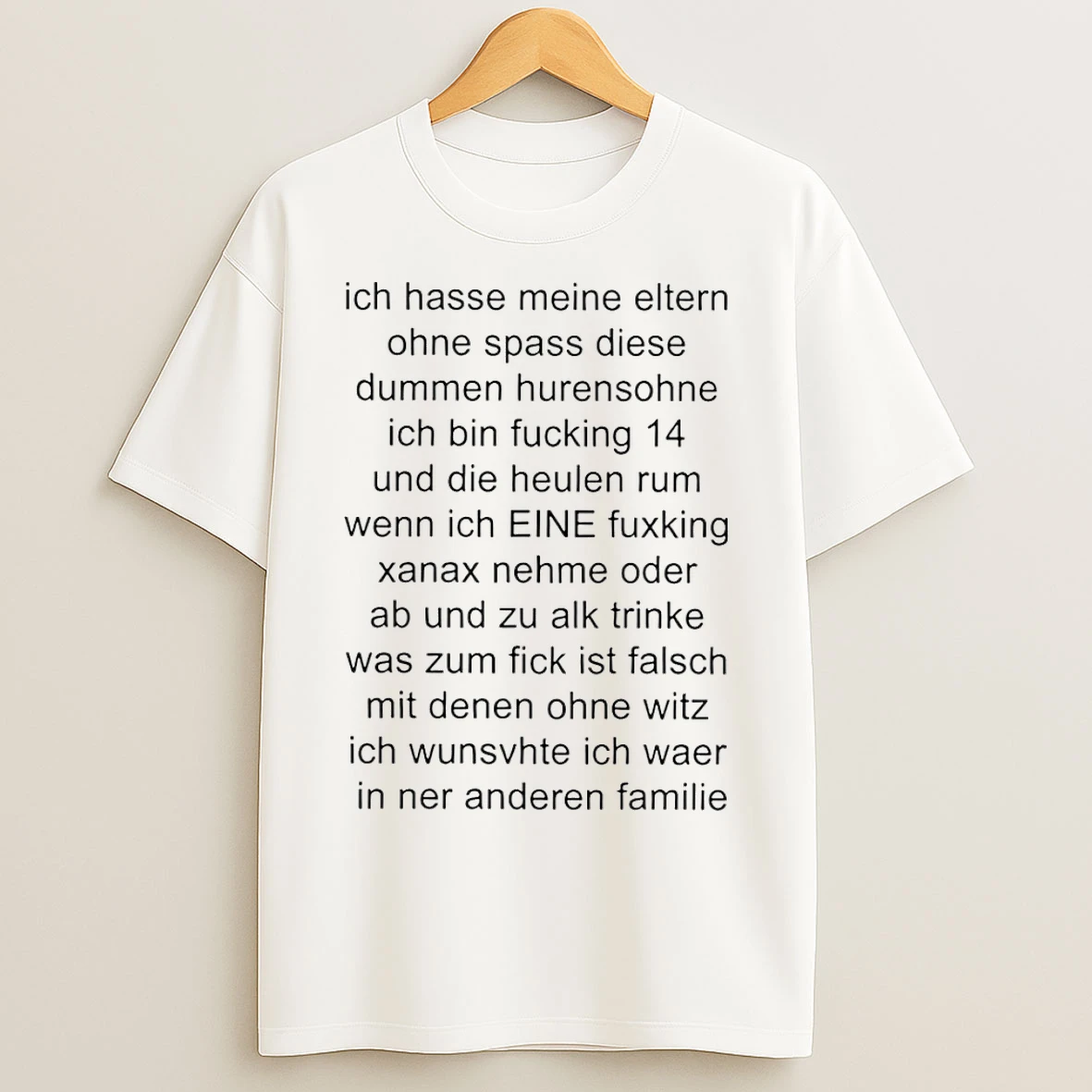 Classic Ich Hasse Meine Eltern Funny T Shirts