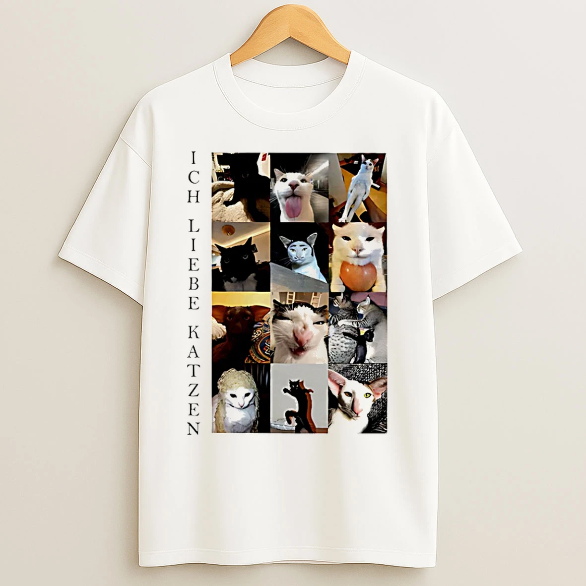 Classic Ich Liebe Katzen Cat Funny T Shirts