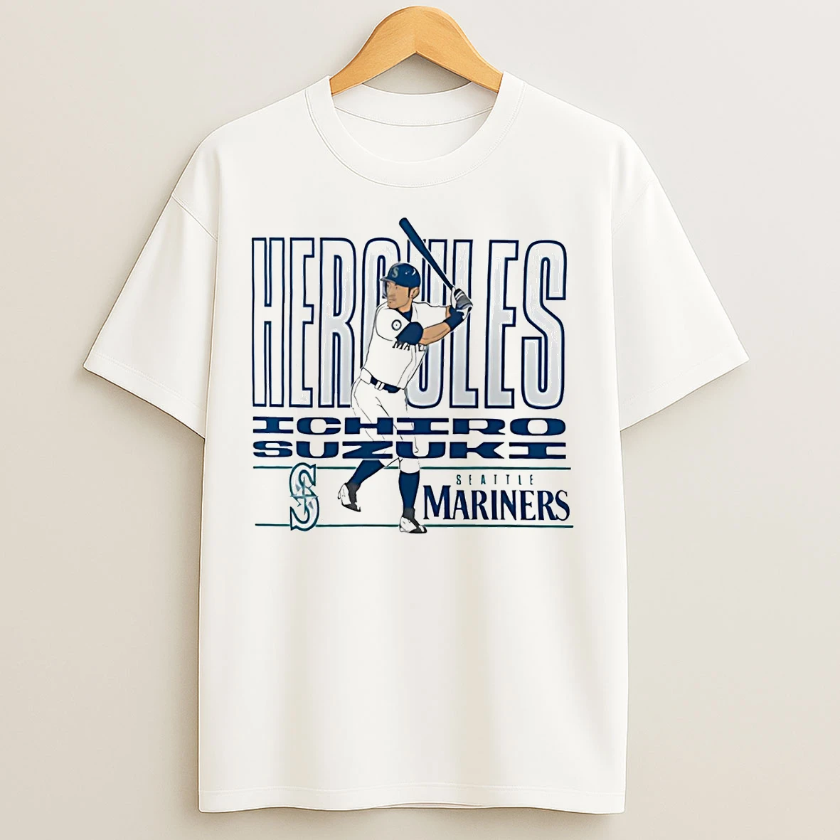 Classic Ichiro Suzuki Hercules Seattle Mariners T Shirts