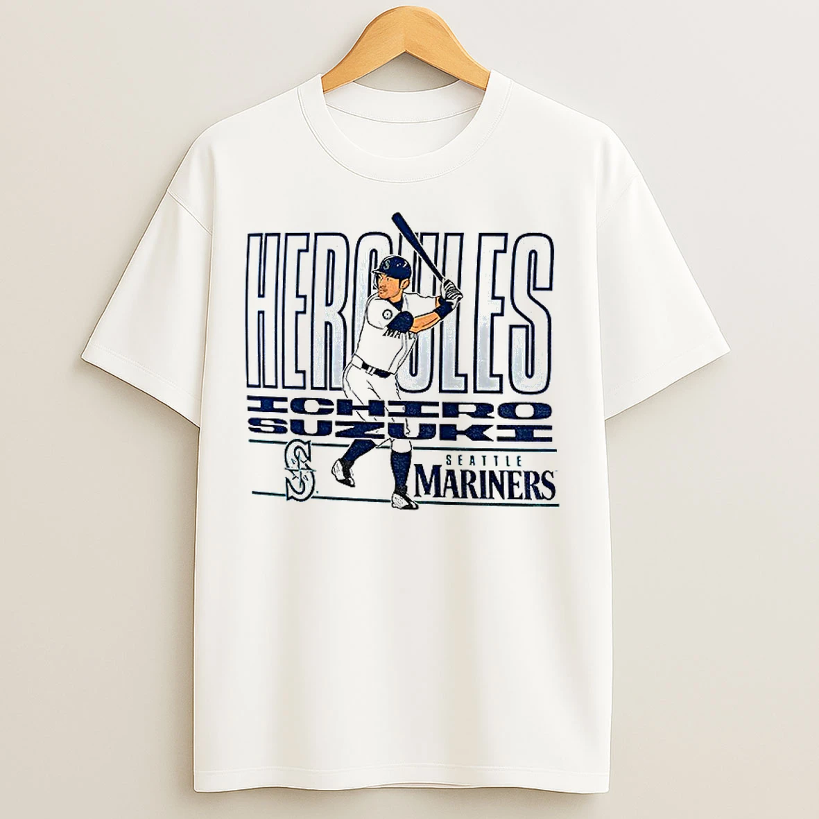 Classic Ichiro Suzuki Seattle Mariners Baseball Mlb Hercules Players T Shirts