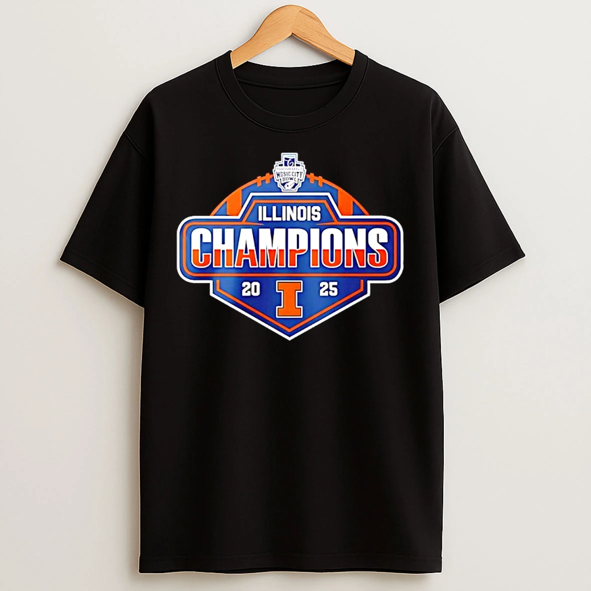 Classic Illinois Fighting Illini Music City Bowl Champions 2025 T Shirts