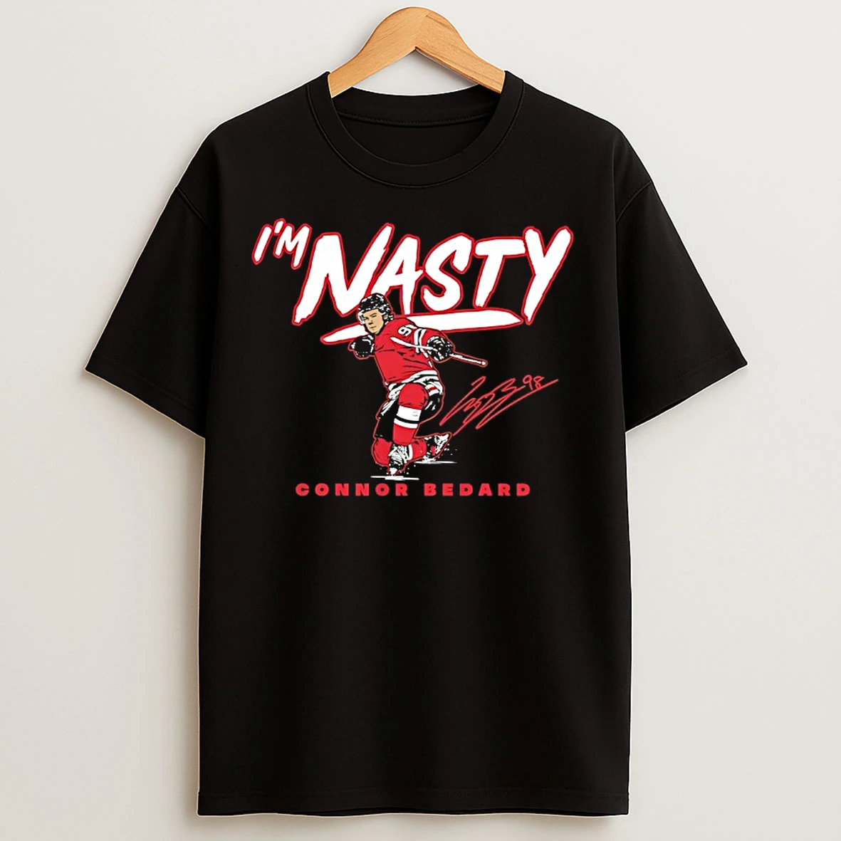 Classic Im Nasty Connor Bedard Chicago Blackhawks Hockey Signature T Shirts