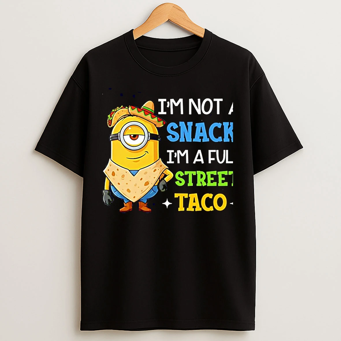 Classic Im Not A Snack Im A Full Street Taco Minion Christmas T Shirts