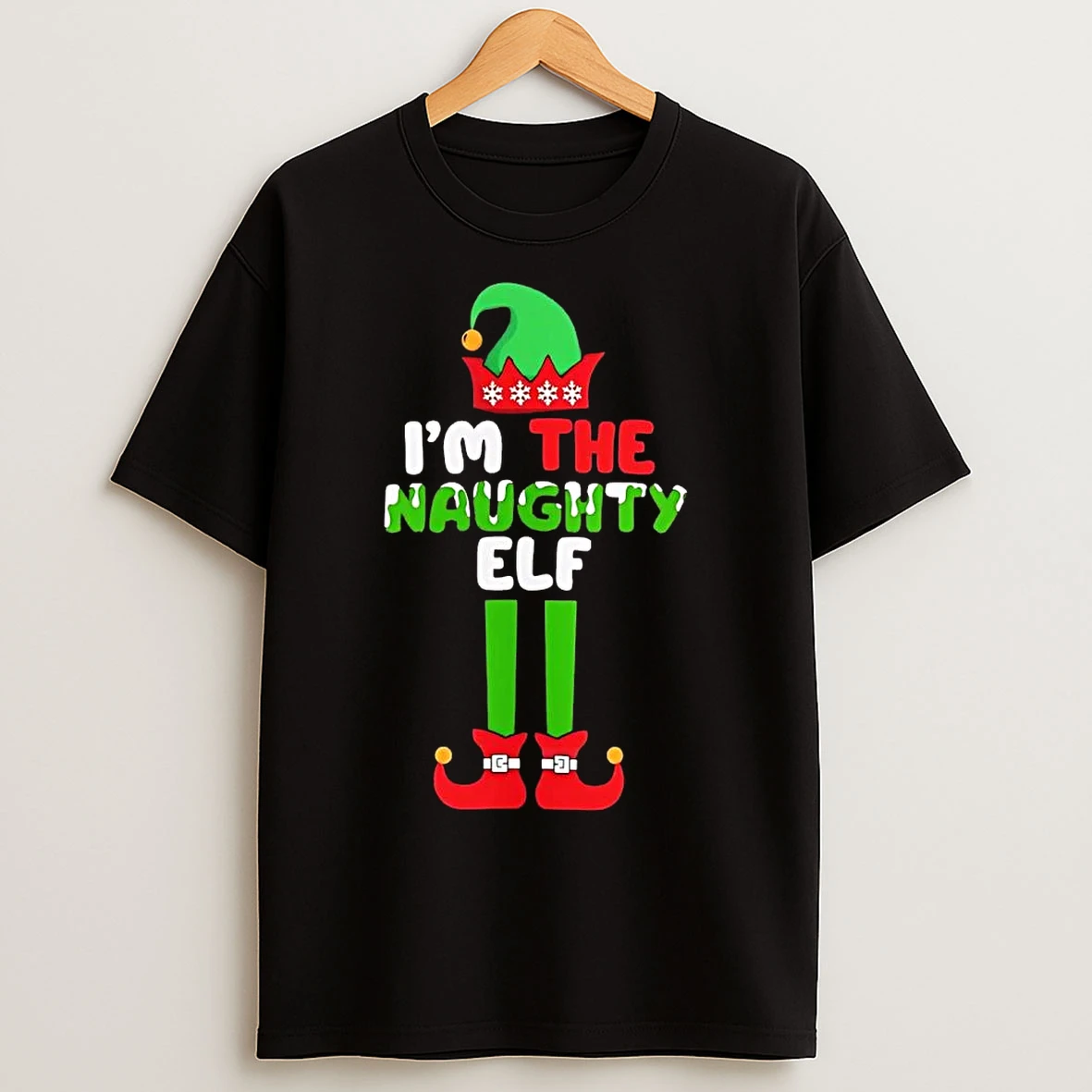 Classic Im The Naughty Elf Christmas T Shirts
