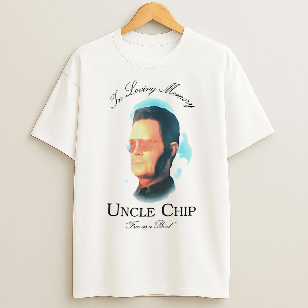 Classic In Loving Memory Uncle Chip Tree As A Bird T Shirts