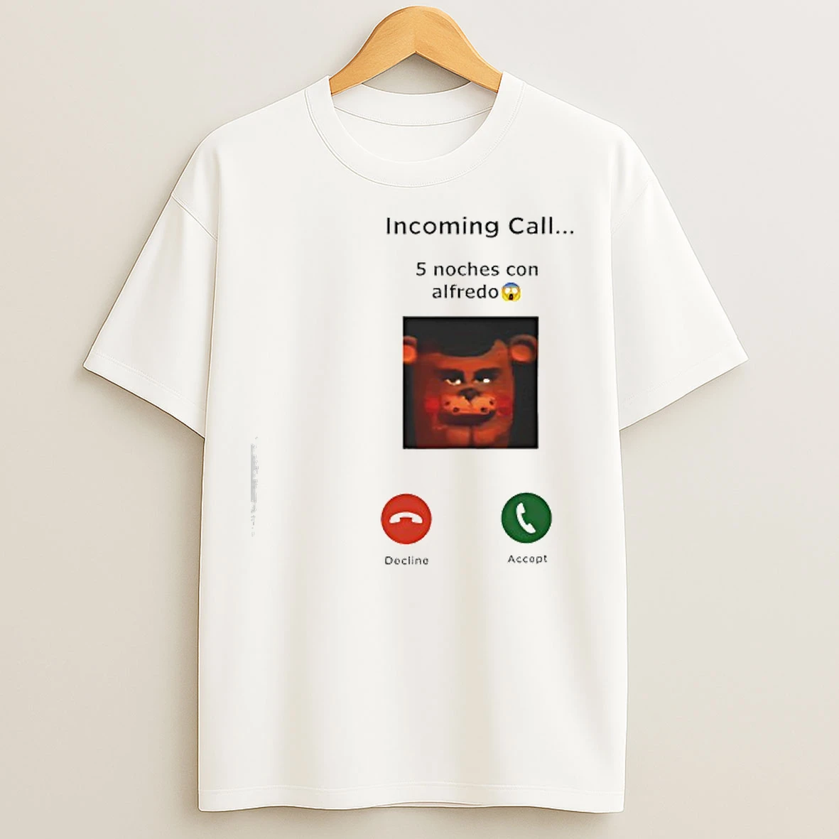 Classic Incoming Call 5 Noches Con Alfredo Decline Accept T Shirts