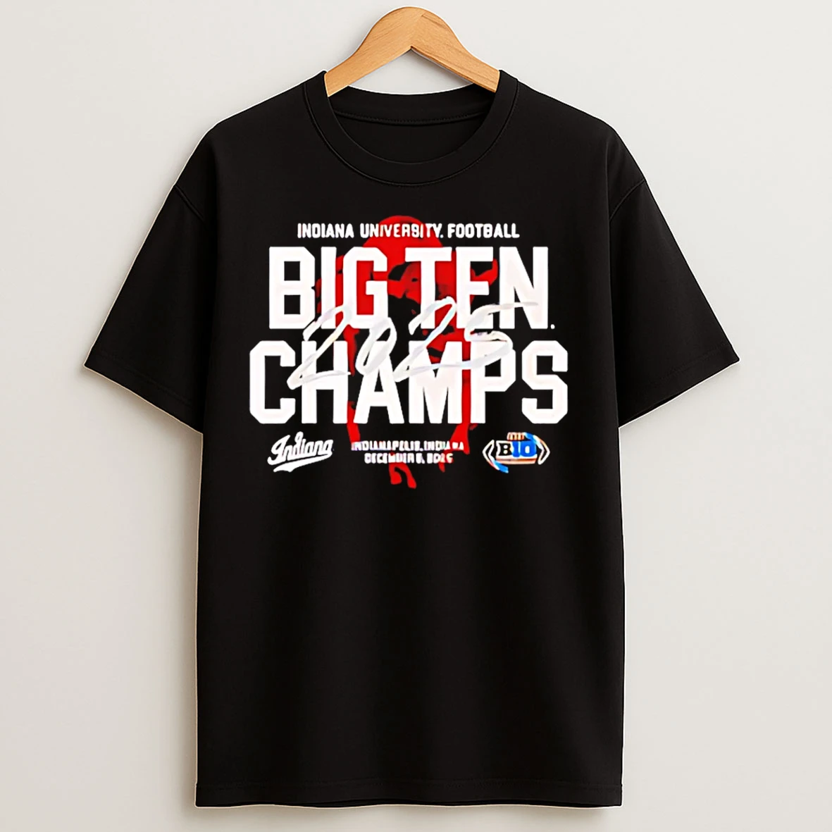 Classic Indiana 2025 Big Ten Champs Bison Graphic T Shirts