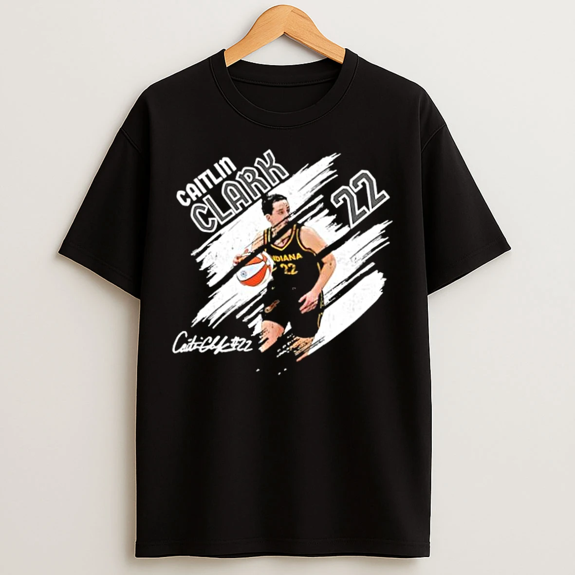 Classic Indiana Caitlin Clark 22 Women Basketball Fan Signature Stylish T Shirts