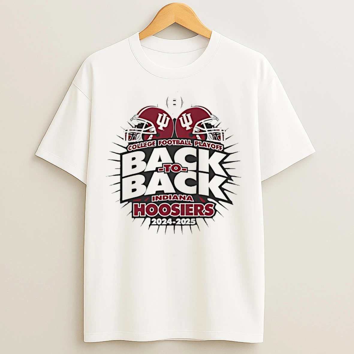 Classic Indiana Football 2024 2025 College Football Playoff Back To Back T Shirts