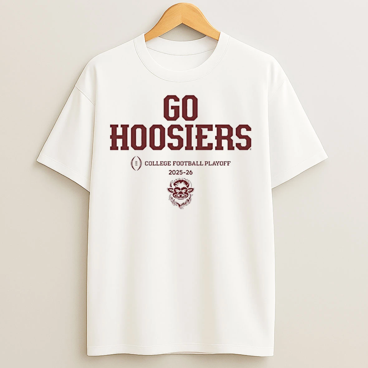 Classic Indiana Football Go Hoosiers Cfp Team Slogan 2025 26 T Shirts