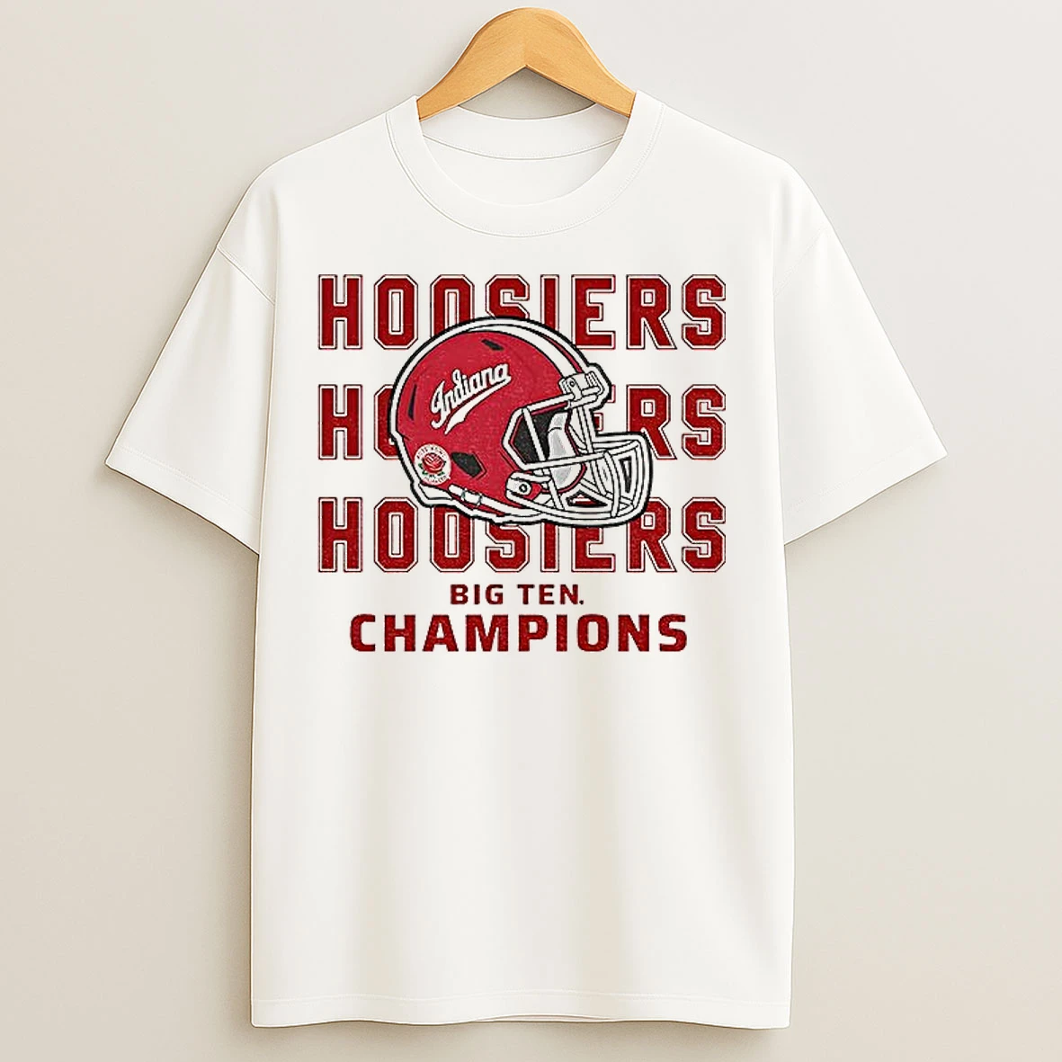 Classic Indiana Football Rose Bowl Helmet Hoosier Pasadena Football T Shirts