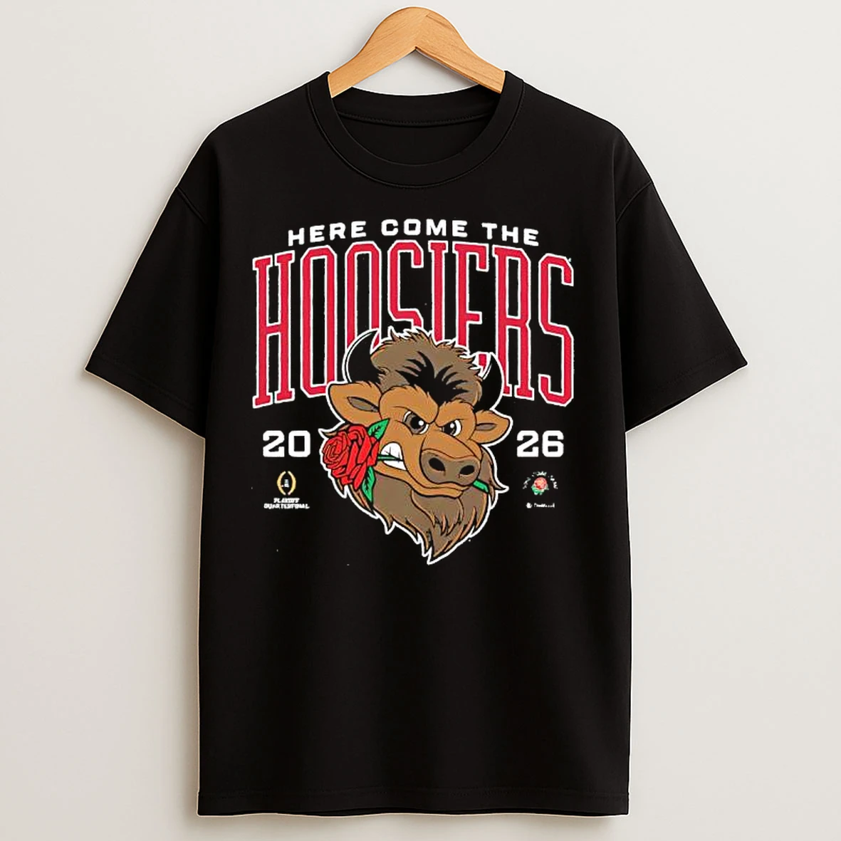 Classic Indiana Here Come The Hoosiers 2026 Rose Bowl Game T Shirts