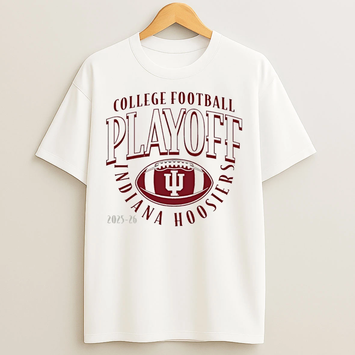 Classic Indiana Hoosiers 2025 26 College Football Playoff Curve T Shirts