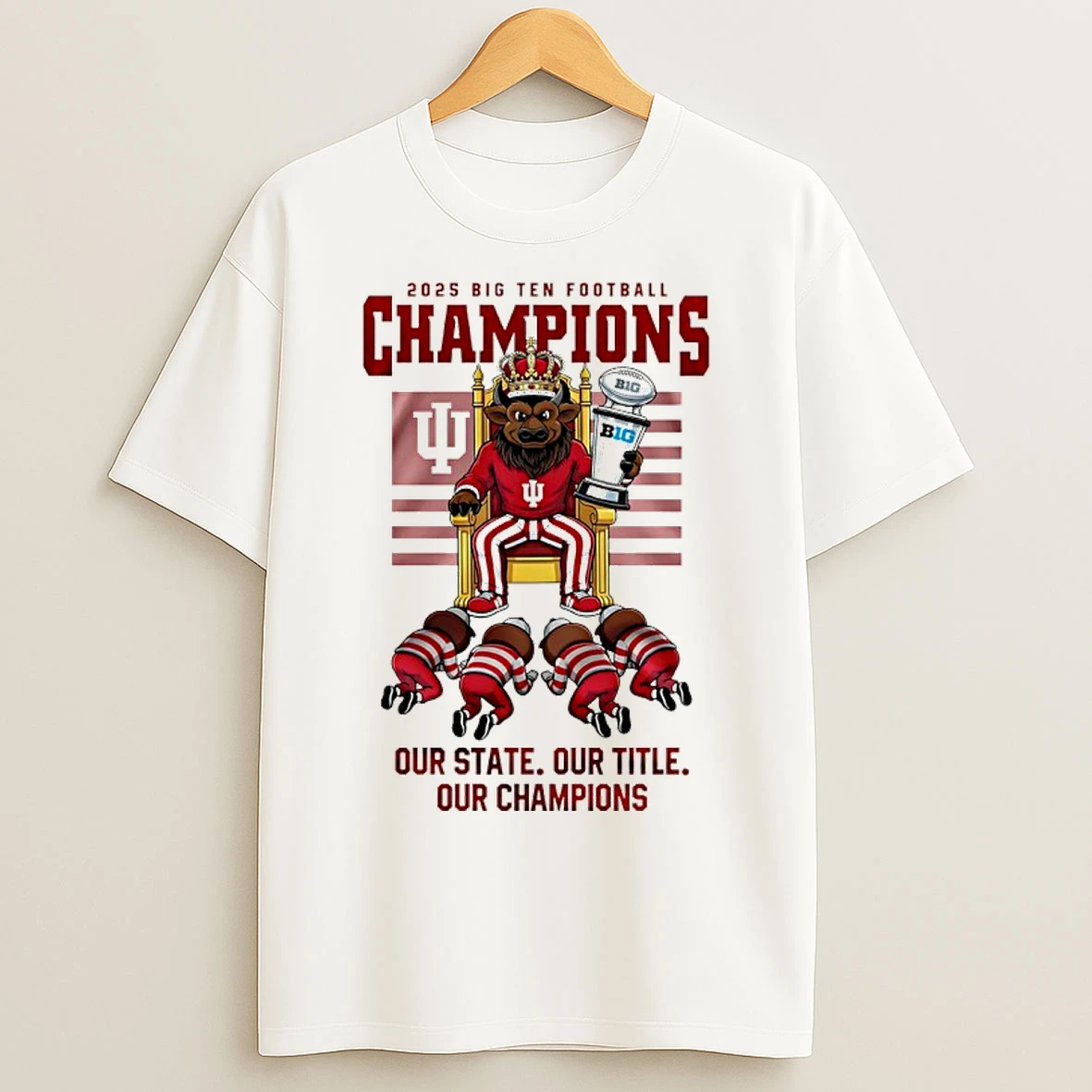 Classic Indiana Hoosiers 2025 Big Ten Champions Out State Our Title Our Champions T Shirts