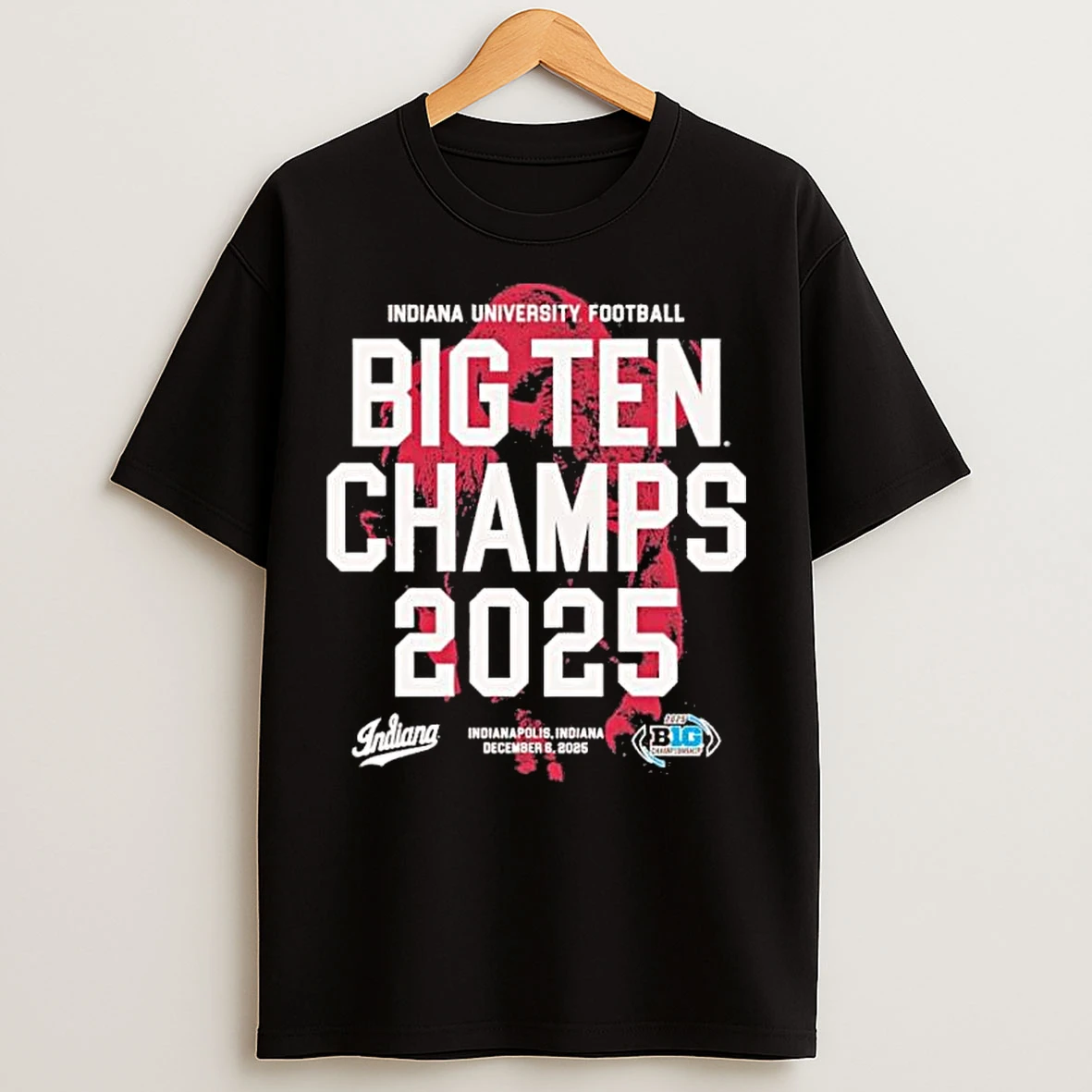 Classic Indiana Hoosiers 2025 Big Ten Champs Bison T Shirts