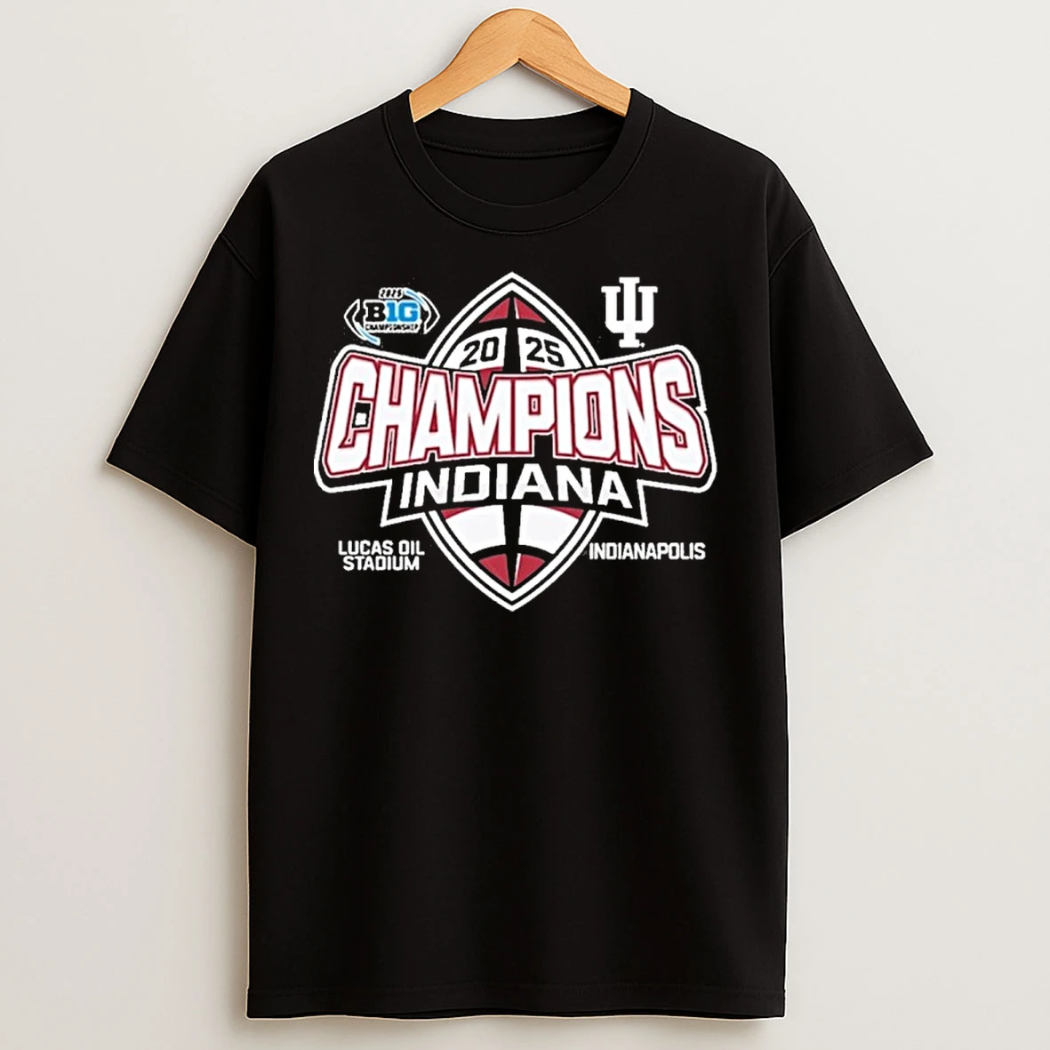 Classic Indiana Hoosiers 2025 Big Ten Football Champions Indianapolis In T Shirts