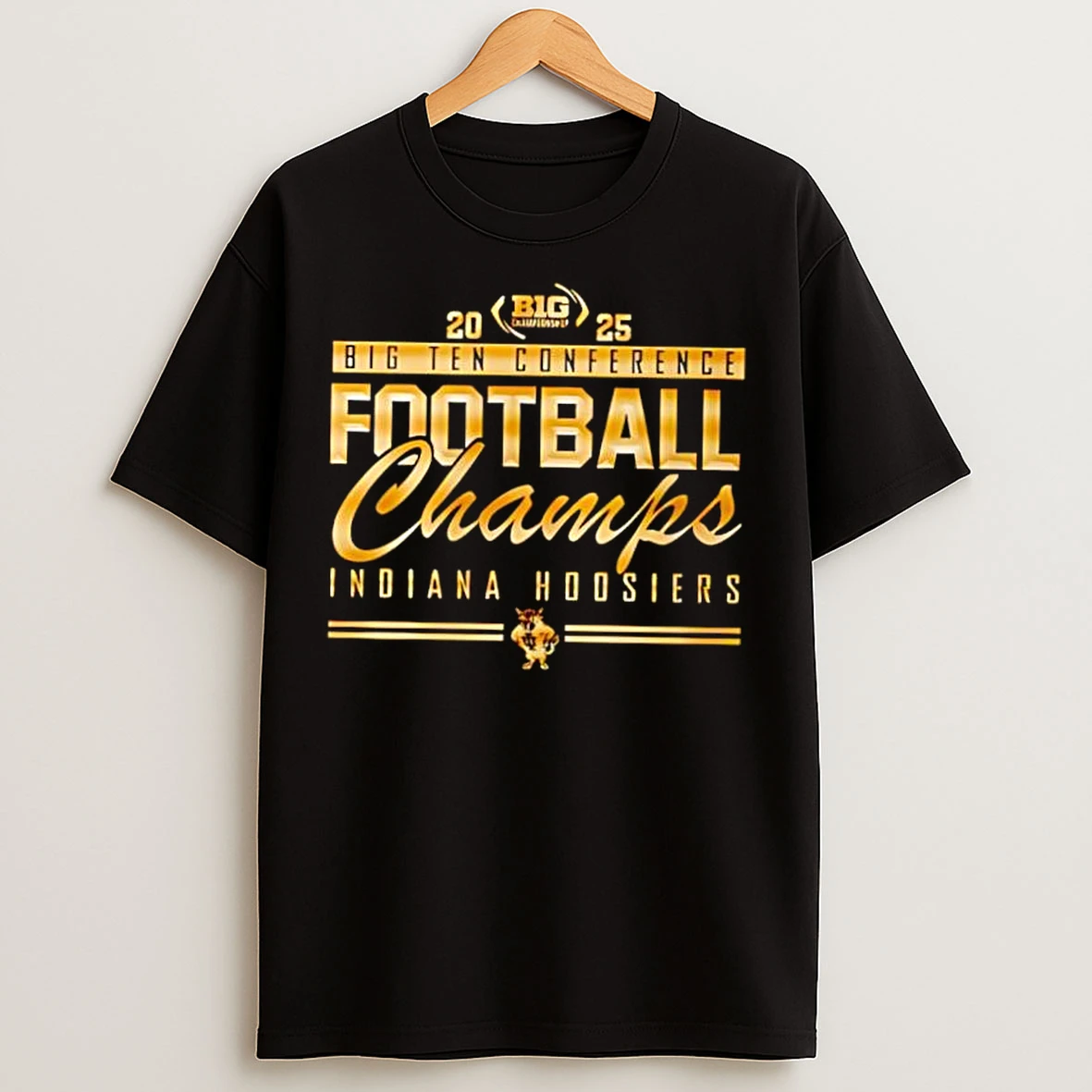 Classic Indiana Hoosiers 2025 Big Ten Football Conference Champions T Shirts