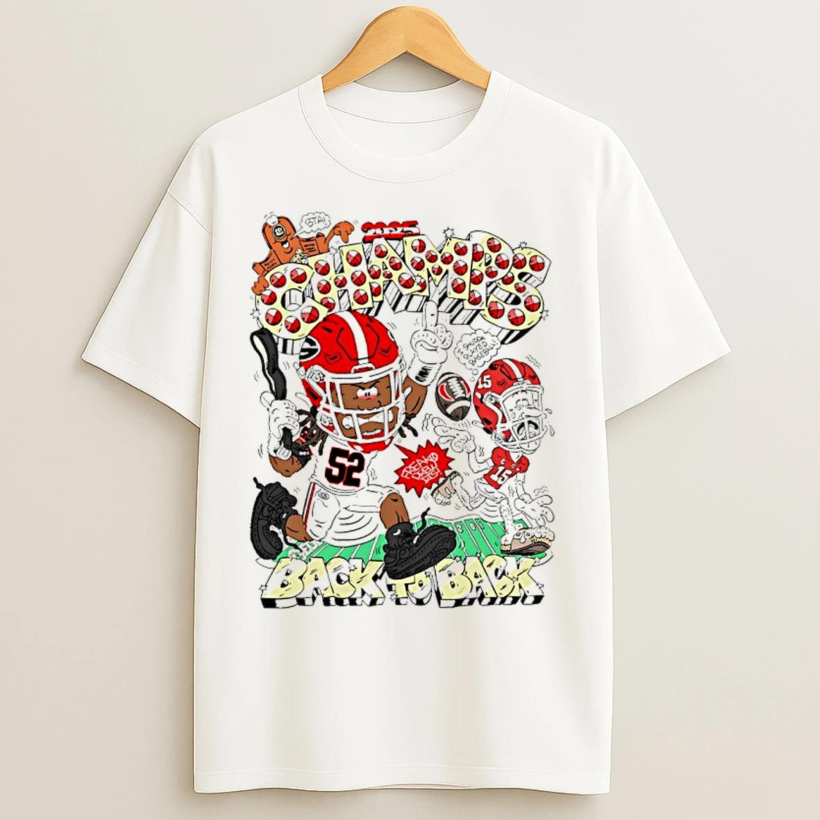 Classic Indiana Hoosiers 2025 Champions Back To Back Caricature Funny T Shirts