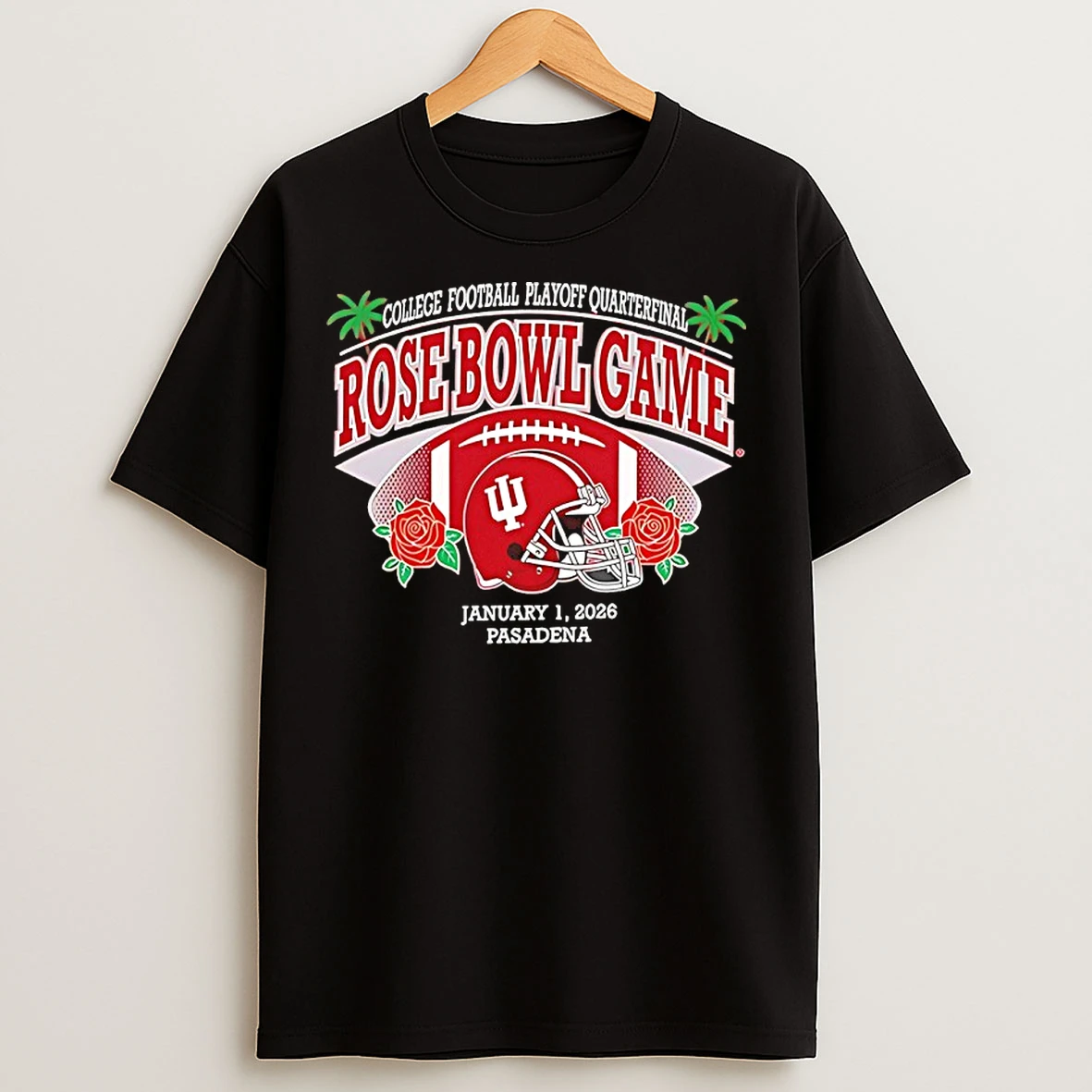 Classic Indiana Hoosiers 2026 Cfpq Rose Bowl Game Helmet T Shirts