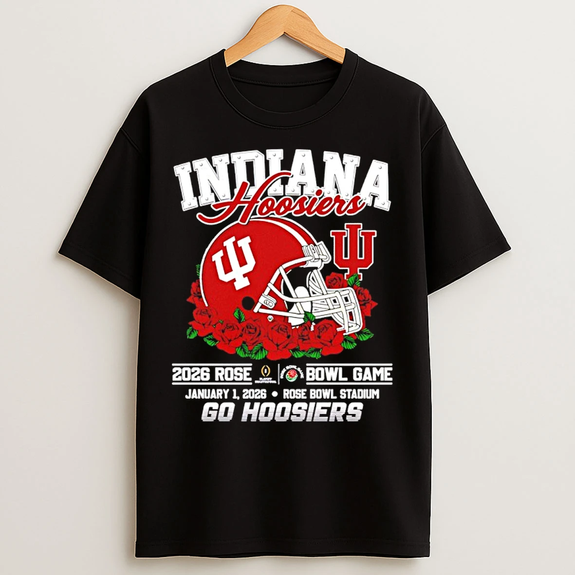 Classic Indiana Hoosiers 2026 Rose Bowl Game Go Hoosiers Helmet T Shirts