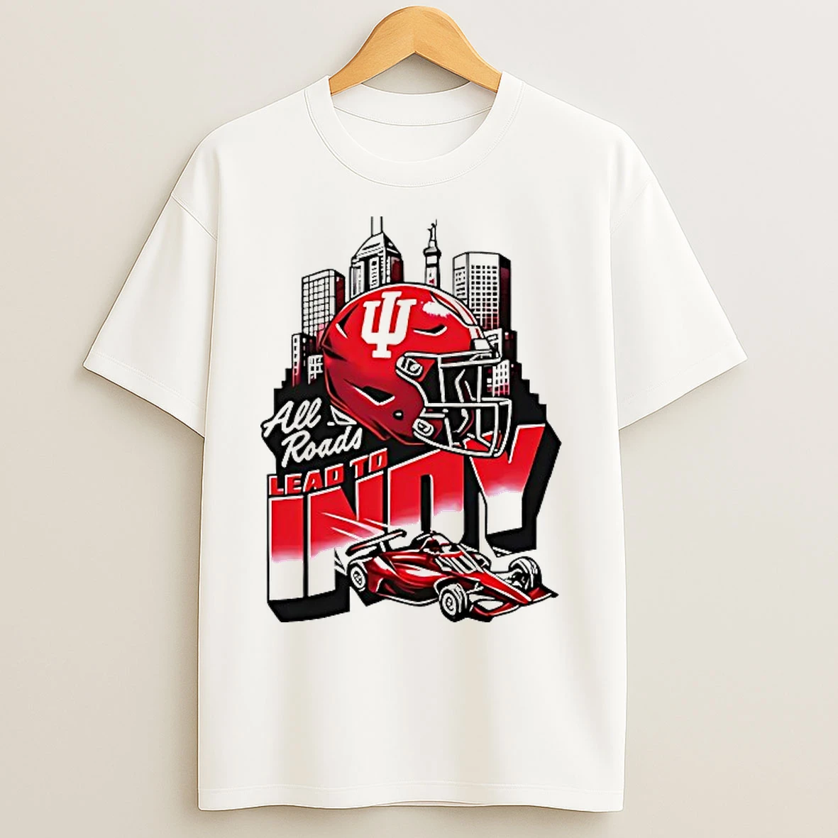 Classic Indiana Hoosiers All Roads Lead To Indy T Shirts