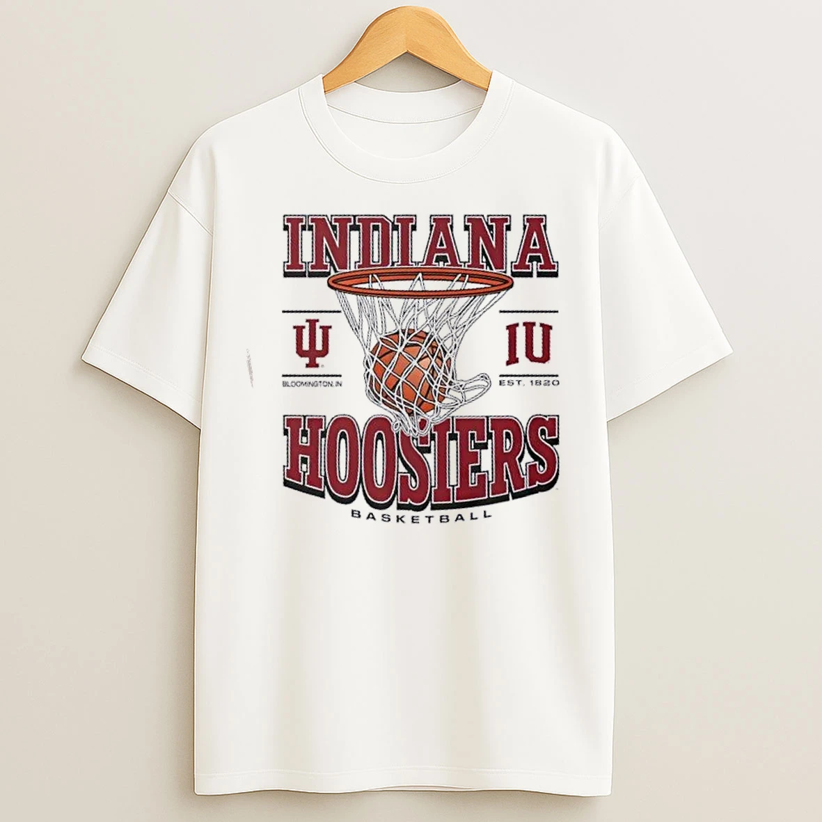 Classic Indiana Hoosiers Basketball Game Time Bloomington In Est 1820 T Shirts