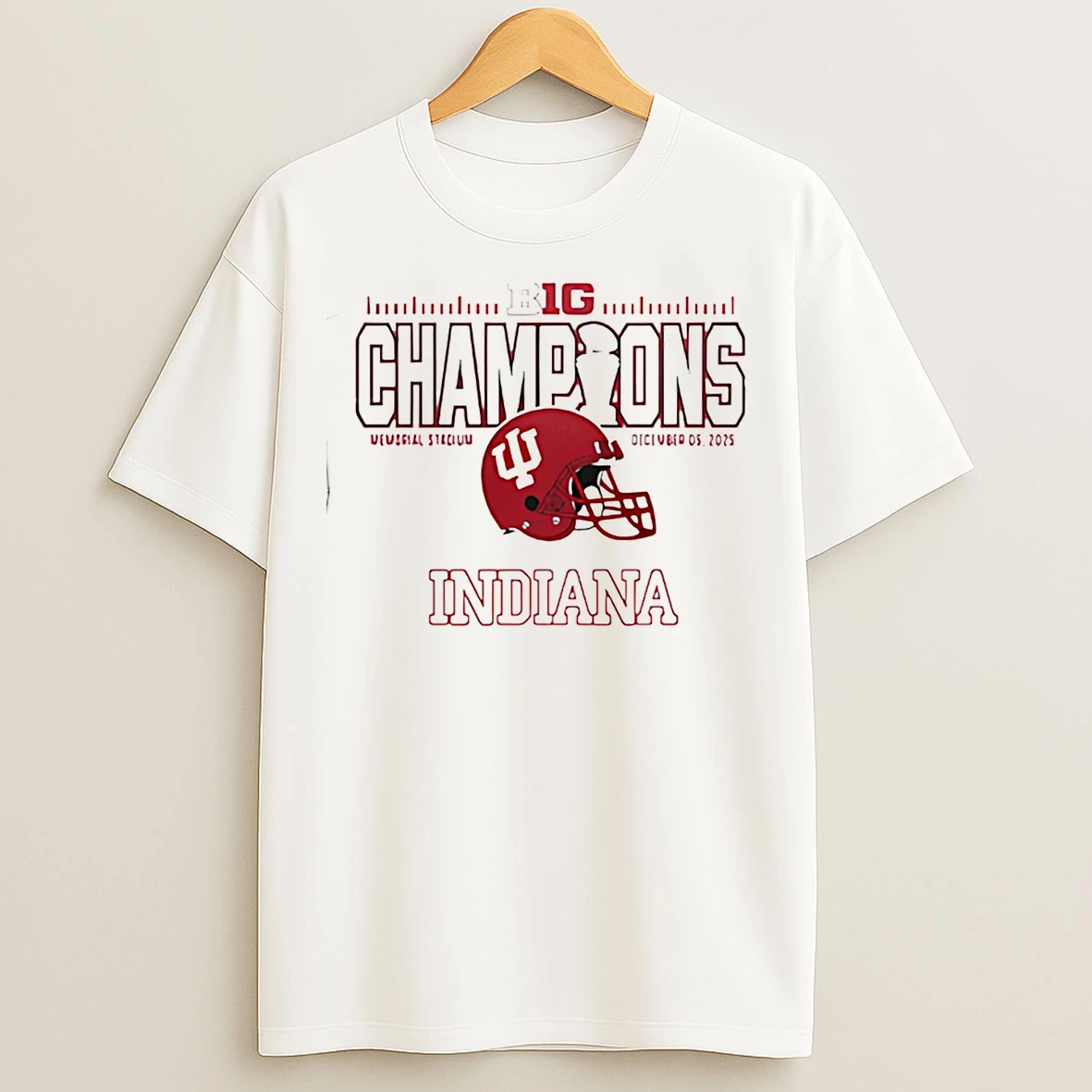 Classic Indiana Hoosiers Big 10 Champions Trophy T Shirts