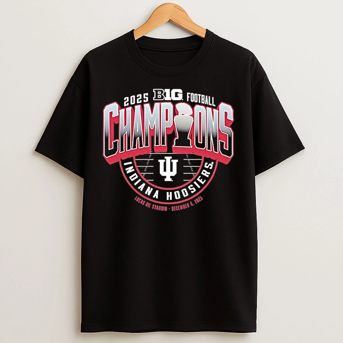Classic Indiana Hoosiers Big Ten Champions Locker Room 2025 T Shirts