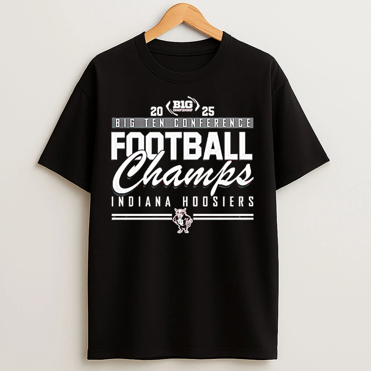 Classic Indiana Hoosiers Big Ten Conference 2025 Football Champs T Shirts