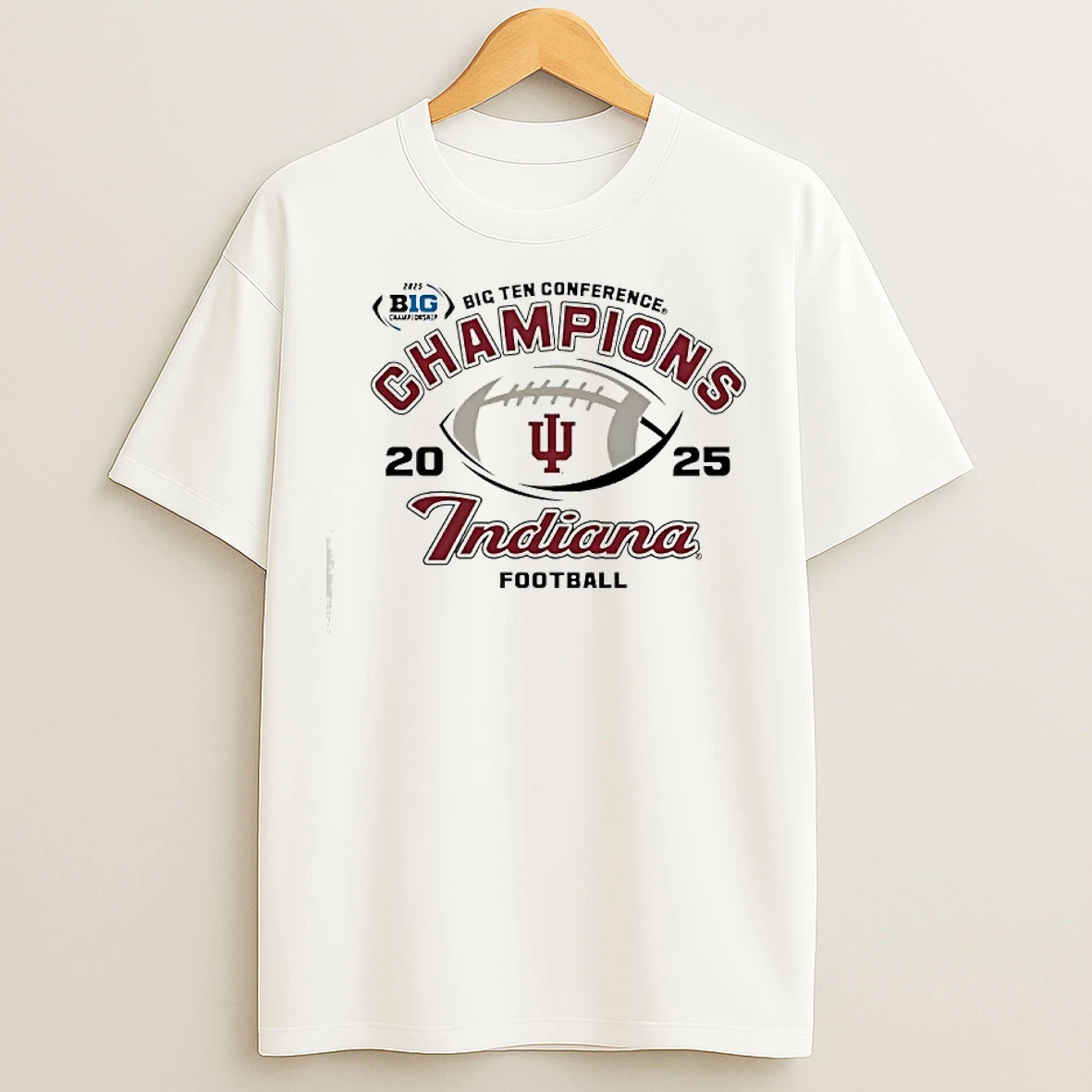 Classic Indiana Hoosiers Big Ten Conference Champions 2025 Football T Shirts