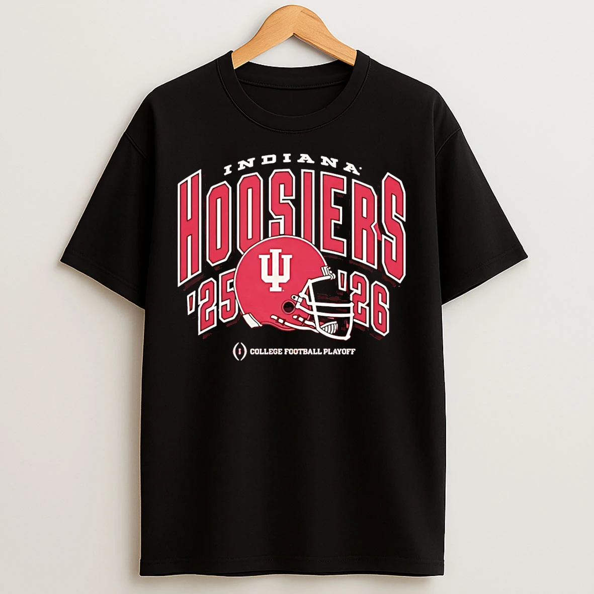 Classic Indiana Hoosiers Crimson Football 2025 Cfp Bound Helmet T Shirts