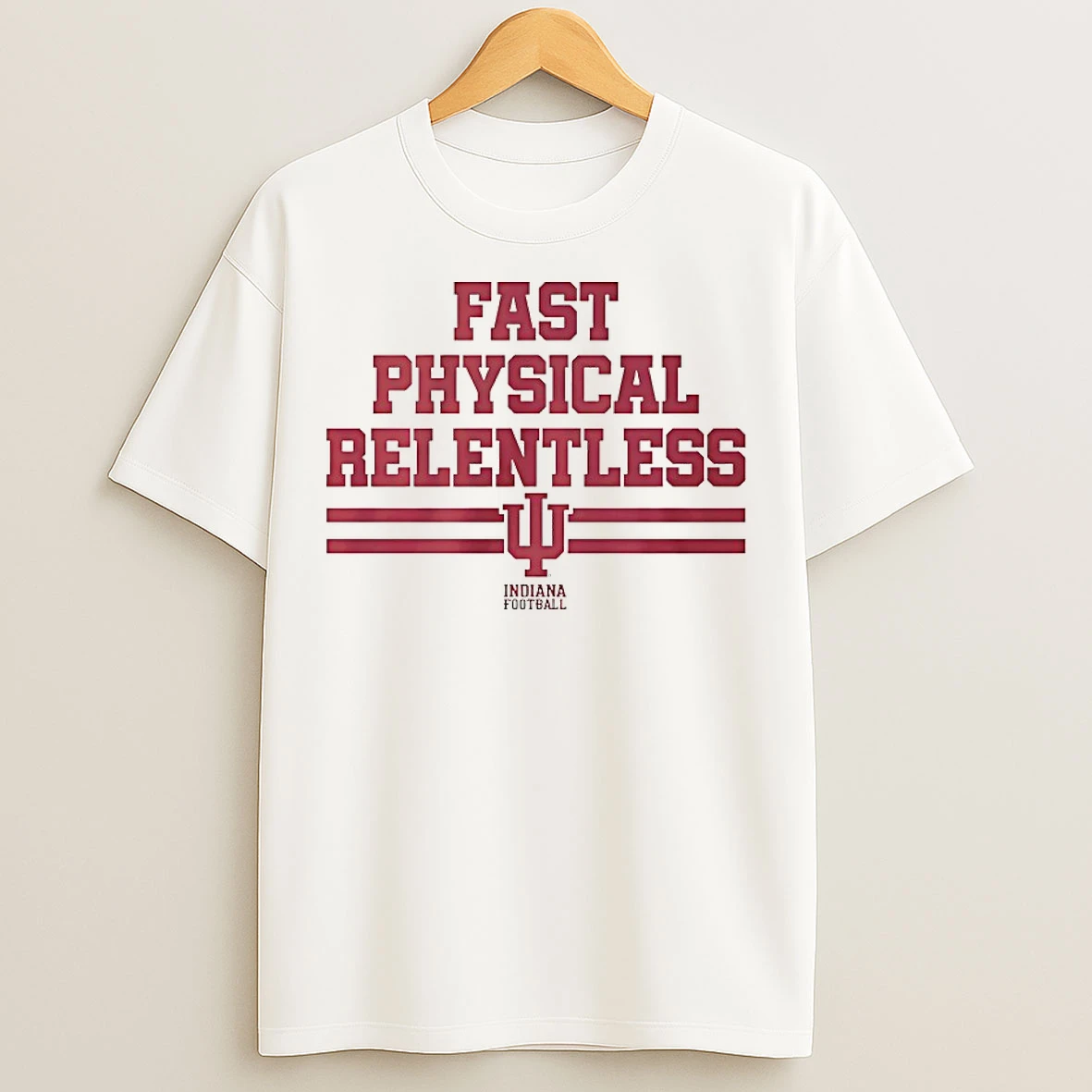 Classic Indiana Hoosiers Fast Physical Relentless T Shirts