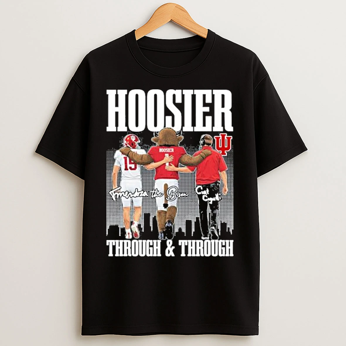 Classic Indiana Hoosiers Fernando Mendoza Curt Cignetti The Bison Through And Through T Shirts
